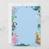 ブループクールールボーイ誕生日招待状 招待状 (裏面)