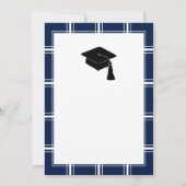 ブループモダンライド卒業パーティー 招待状 (裏面)