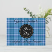 ブループライドその男の子ベビーシャワー招待状 招待状 (スタンド正面)