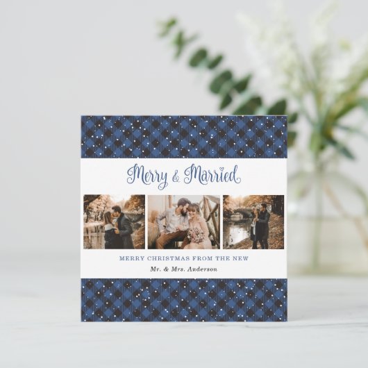 ブループライドメリーとク結婚したリスマスカード シーズンカード (スタンド正面)