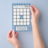 ブループライド象をテーマにした赤ちゃんシャワーゲーム チラシ (ハンドル)