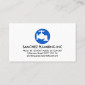 ブループラムウォータードロップサイネージ 名刺 (裏面)