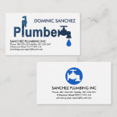 ブループラムウォータードロップサイネージ 名刺 (正面/裏面)