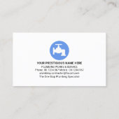 ブループラムウォータードロップサイネージ 名刺 (裏面)