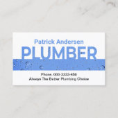 ブループラムウォータードロップサイネージ 名刺 (正面)