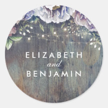 ブループラムパープルヴィンテージ素朴フローラ結婚ズ