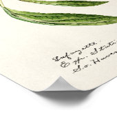 ブループラム（プルーヌスドイツカ）フルーツ絵画ズ ポスター (角)