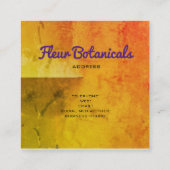 ブループランバゴ植物名刺 スクエア名刺 (裏面)