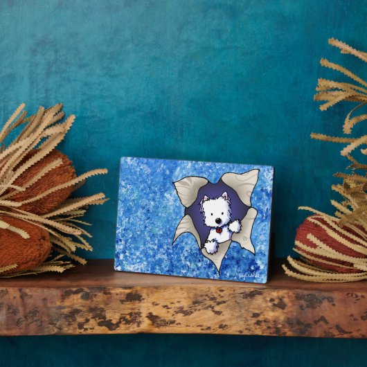 ブループラークのウェスティーブラスト フォトプラーク (側面)