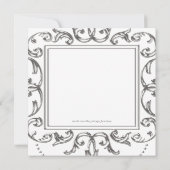 ブループリンスエレガントベビーシャワー 招待状 (裏面)