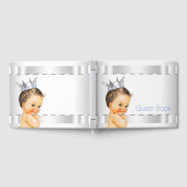 ブループリンスベビーシャワーゲストブック ゲストブック (全面)