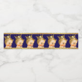 ブループリンスベビーシャワー水瓶ラベル ペットボトルラベル (シングルラベル)