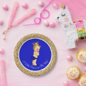 ブループリンス王室のベビーシャワー ペーパープレート (パーティー)