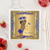 ブループリンス王室の金ゴールドクラウン赤ちゃんシャワーエスニック (インサイチュ)