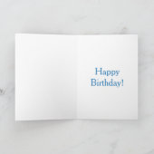 ブループリンセスの1歳の誕生日 カード (内部)