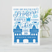 ブループリンセスウィンターセカンドバースデーパーティー 招待状 (スタンド正面)