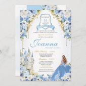 ブループリンセスシンデ王室のレラキンセアニェラv6 招待状 (正面/裏面)