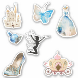 ブループリンセスステッカーパック シール