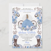 ブループリンセスドレス&ブーツキンセアニラ 招待状 (正面)