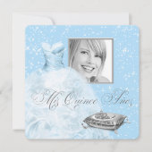 ブループリンセスフォトキンセアニェラ招待状 招待状 (正面)