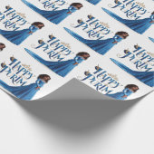 ブループリンセスプリムラッピング紙 ラッピングペーパー (角)