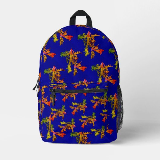 ブループリントカットソーバッグ プリントバックパック (正面)