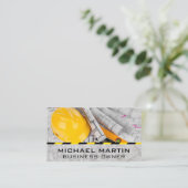 ブループリント | ハードハット | 建築 名刺 (スタンド正面)