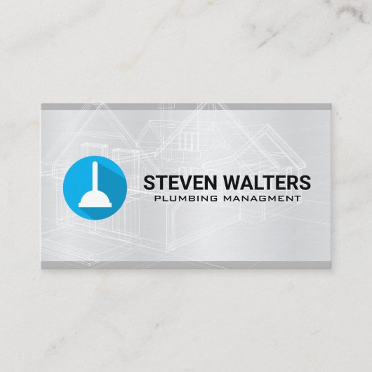 ブループリント | プランジャアイコン 名刺 (正面)