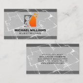 ブループリント | 大工のロゴ 名刺 (正面/裏面)