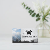 ブループリント |建築ロゴ |プロパティ 名刺 (スタンド正面)