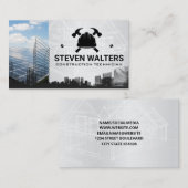 ブループリント |建築ロゴ |プロパティ 名刺 (正面/裏面)