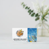 ブループリント | 建築大工ツール 名刺 (スタンド正面)