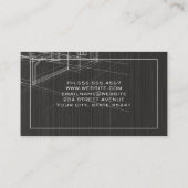 ブループリント |建築家 |建築ロゴ 名刺 (裏面)