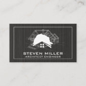 ブループリント |建築家 |建築ロゴ 名刺 (正面)