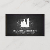 ブループリント | 建築建物 名刺 (正面)