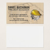 ブループリント | 建築懸命帽子 | 大工 (正面&裏面)