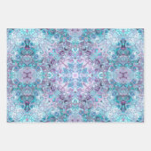 ブループル スワールズ ラッピングペーパーシート (正面)