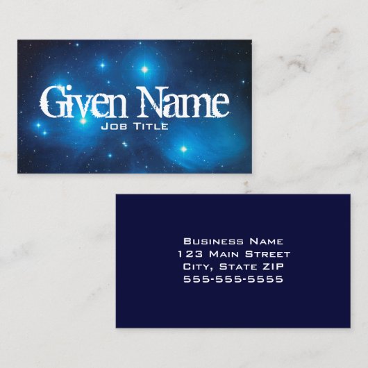 ブループレアデス 名刺 (正面/裏面)