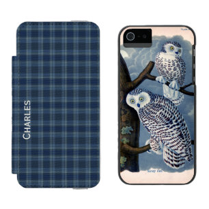 ブループレイドとヴィンテージフールiPhone 5Sウォレットケース iPhone SE/5/5sウォレットケース