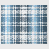 ブループレイドギフトラッピング紙 ラッピングペーパー (フラット)