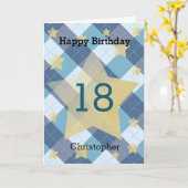 ブループレイドシルバースターズ18誕生日 カード (黄色い花)