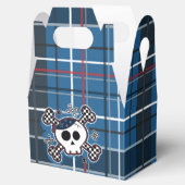 ブループレイドスカルボーンズ誕生日パーティーお気に入りボックス フェイバーボックス (オープン)