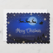 ブループレイドスノーフレークレンデアサンタクロース シーズンカード (正面)