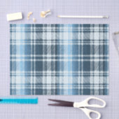 ブループレイドティッシュペーパー 薄葉紙 (クラフト)