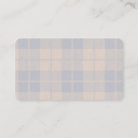 ブループレイドテディベア赤ちゃんシャワーおむつラッフル エンクロージャーカード (裏面)