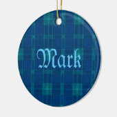 ブループレイドネームオーナメント セラミックオーナメント (左)