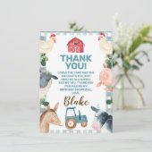 ブループレイドファーム及びトラクタサンキューカード 招待状 (スタンド正面)