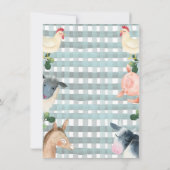 ブループレイドファーム及びトラクタサンキューカード 招待状 (裏面)