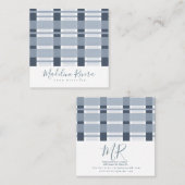 ブループレイドホームデザイナー スクエア名刺 (正面/裏面)