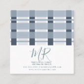 ブループレイドホームデザイナー スクエア名刺 (裏面)